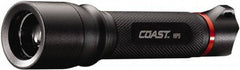 Coast Cutlery - White LED Bulb, 121 Lumens, Industrial/Tactical Flashlight - Black Aluminum Body, 1 AA Alkaline Battery Included - All Tool & Supply