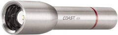 Coast Cutlery - White LED Bulb, 340 Lumens, Industrial/Tactical Flashlight - Silver Stainless Steel Body, 3 AA Batteries Included - All Tool & Supply