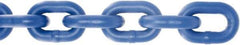 Value Collection - #4/0 Welded Straight Link Coil Chain - 670 Lb Capacity, Plastic Powder Coated Finish - All Tool & Supply