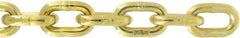 Value Collection - 5/16" Welded Transport Chain - 4,700 Lb Capacity, Grade 70, 100' Long, Yellow Chromate Zinc Finish - All Tool & Supply