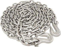 Value Collection - 3/8" Welded Tie Down Chain - 5,400 Lb Capacity, Grade 40, Self-Colored Finish - All Tool & Supply