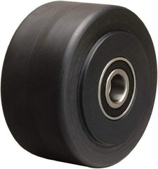 Hamilton - 4 Inch Diameter x 2 Inch Wide, Nylon Caster Wheel - 2,000 Lb. Capacity, 2-1/4 Inch Hub Length, 1/2 Inch Axle Diameter, Precision Ball Bearing - All Tool & Supply