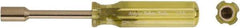 Ampco - 3/8" Solid Shaft Nonsparking Nutdriver - Ergonomic Handle, 7-7/16" OAL - All Tool & Supply