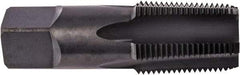 Union Butterfield - 3/4-14 NPT Thread, 5 Flute Standard Pipe Tap - 3-1/4" OAL, 1-3/8" Thread Length, 29/32" Shank Diam, Oxide Finish, High Speed Steel - Exact Industrial Supply