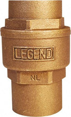 Legend Valve - 1-1/2" Lead Free Bronze Check Valve - Inline, C x C Sweat, 250 WOG - All Tool & Supply