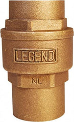 Legend Valve - 2" Lead Free Bronze Check Valve - Inline, C x C Sweat, 250 WOG - All Tool & Supply