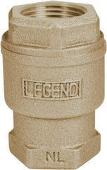 Legend Valve - 1-1/2" Lead Free Bronze Check Valve - Inline, FNPT x FNPT, 250 WOG - All Tool & Supply