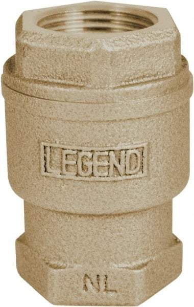 Legend Valve - 1/2" Lead Free Bronze Check Valve - Inline, FNPT x FNPT, 250 WOG - All Tool & Supply