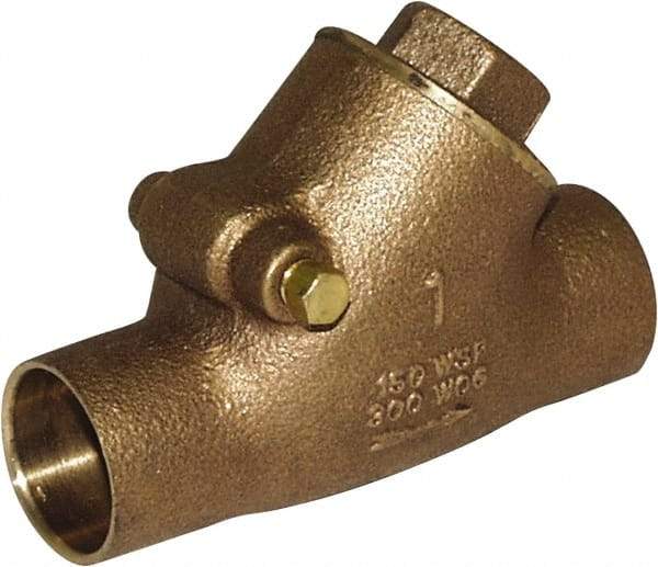 Legend Valve - 2" Lead Free Bronze Check Valve - Y-Pattern, C x C Sweat, 300 WOG - All Tool & Supply