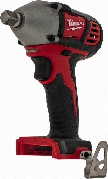 Milwaukee Tool - 1/2" Drive 18 Volt Pistol Grip Cordless Impact Wrench & Ratchet - 0 to 2,200 RPM, 0 to 3,350 BPM, 183 Ft/Lb Torque, Lithium-Ion Batteries Not Included - All Tool & Supply