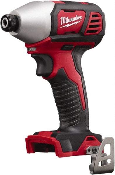 Milwaukee Tool - 18 Volt, 1/4" Drive, 125 Ft/Lb Torque, Cordless Impact Driver - Pistol Grip Handle, 2750 RPM, Lithium-Ion, Bare Tool - All Tool & Supply