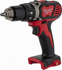 Milwaukee Tool - 18 Volt 1/2" Chuck Pistol Grip Handle Cordless Drill - 0-400 & 0-1800 RPM, Keyless Chuck, Reversible, Lithium-Ion Batteries Not Included - All Tool & Supply