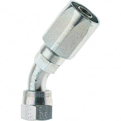 Parker - 2 Piece, 7/8-14 JIC, Reusable Hose Female Swivel Fitting - 1/2" Hose ID x 5/8" Hose OD - All Tool & Supply