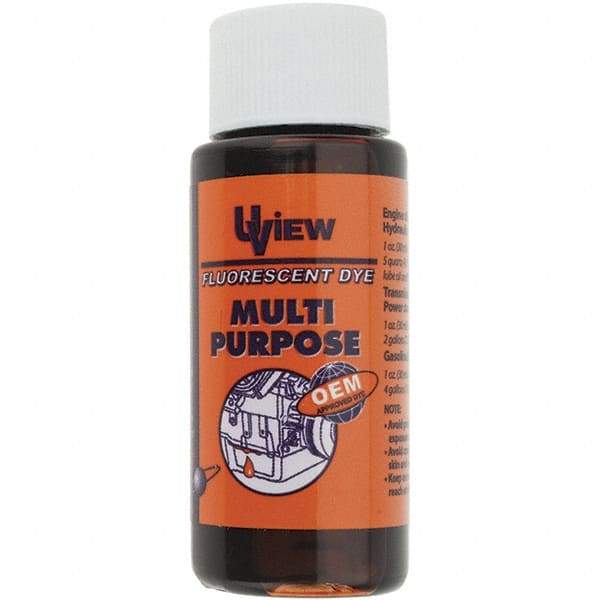 Value Collection - Automotive Leak Detection Dyes Applications: Gasoline Engine Oil, Diesel Engine Oil, Fuel Container Size: 1 oz. - All Tool & Supply