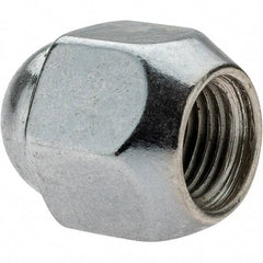 Value Collection - M12-1.25 Chrome Finish Wheel Nut - 19mm Hex, 25mm Overall Length, 60° Seat Angle - All Tool & Supply