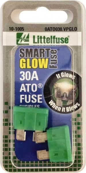 Value Collection - 30 Amp, Automotive Fuse - Green, Littlefuse ATO030 - All Tool & Supply