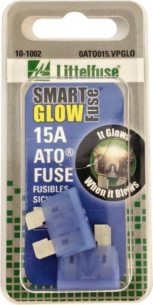 Value Collection - 15 Amp, Automotive Fuse - Blue, Littlefuse ATO015 - All Tool & Supply