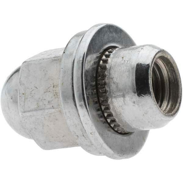 Value Collection - M12-1.5 Chrome Finish Mag Wheel Nut - 21mm Hex, 40.5mm Overall Length - All Tool & Supply