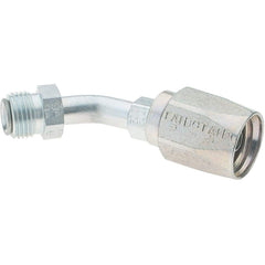 Parker - 5/8-18 SAE45, Reusable Hose Male Swivel Fitting - 5/16" Hose ID x 3/8" Hose OD - All Tool & Supply