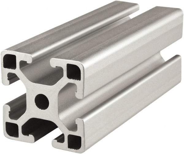 80/20 Inc. - 4 Meters Long x 40 mm Wide x 40 mm Deep, T-Slotted Aluminum Extrusion - Clear Anodized Finish - All Tool & Supply