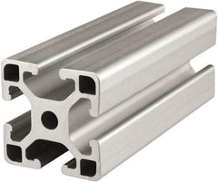 80/20 Inc. - 6 Meters Long x 40 mm Wide x 40 mm Deep, T-Slotted Aluminum Extrusion - Clear Anodized Finish - All Tool & Supply