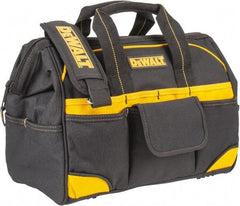 DeWALT - 33 Pocket Black & Yellow Polyester Tool Bag - 16" Wide x 8" Deep x 10" High - All Tool & Supply