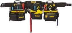 DeWALT - 29 to 46" Waist Apron - 31 Pocket, Black, Polyester - All Tool & Supply