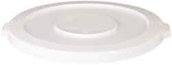 PRO-SOURCE - Round Lid for Use with 10 Gal Round Trash Cans - White, Plastic, For Huskee Trash Cans - All Tool & Supply