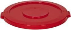 PRO-SOURCE - Round Lid for Use with 32 Gal Round Trash Cans - Red, Plastic, For Huskee Trash Cans - All Tool & Supply