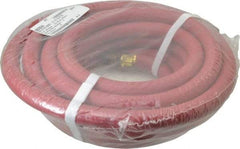 Value Collection - 1/2" ID x 0.812" OD 25' Long Multipurpose Air Hose - MNPT x MNPT Ends, 250 Working psi, 1/2" Fitting, Red - All Tool & Supply