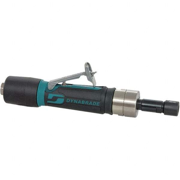 Dynabrade - 1/4" Collet, Straight Handle, Air Straight Die Grinder - 5,000 RPM, Rear Exhaust, 23 CFM, 0.4 hp, 90 psi, 1/4 NPT Inlet - All Tool & Supply