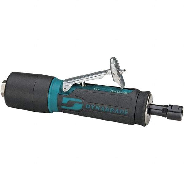 Dynabrade - 1/4" Collet, Straight Handle, Air Straight Die Grinder - 30,000 RPM, Rear Exhaust, 23 CFM, 0.4 hp, 90 psi, 1/4 NPT Inlet - All Tool & Supply