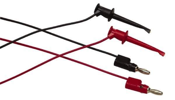 Fluke - Black/Red Electrical Test Equipment Leads Set - Use with All Models - All Tool & Supply