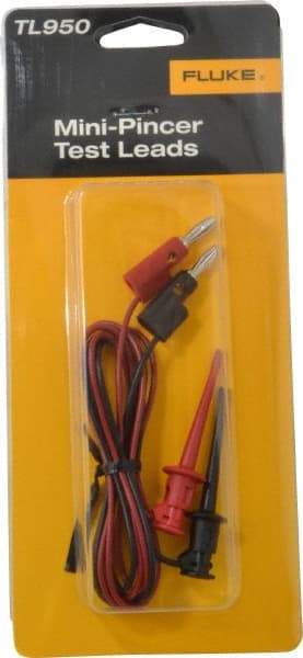 Fluke - Black/Red Electrical Test Equipment Leads Set - Use with All Models - All Tool & Supply