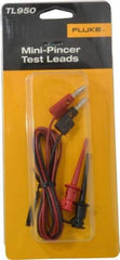 Fluke - Black/Red Electrical Test Equipment Leads Set - Use with All Models - All Tool & Supply