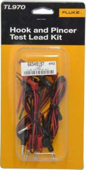 Fluke - Black/Red Electrical Test Equipment Hook & Pincer Kit - Use with All Models - All Tool & Supply