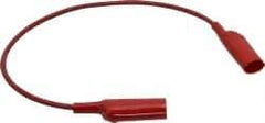 Pomona - Red Electrical Test Equipment Patch Cord - Use with Alligators Test Clips - All Tool & Supply