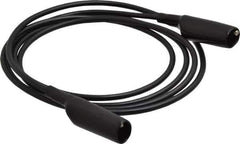 Pomona - Black Electrical Test Equipment Patch Cord - Use with Alligators Test Clips - All Tool & Supply