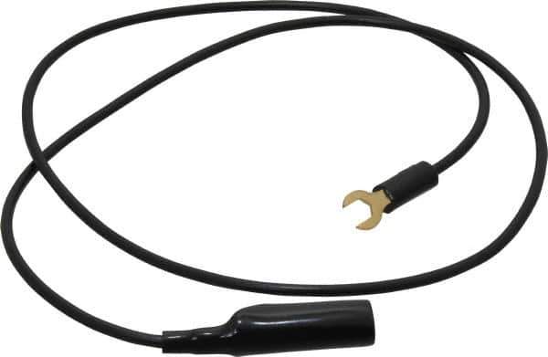 Pomona - Black Electrical Test Equipment Clip - Use with Insulated Spade Lug - All Tool & Supply