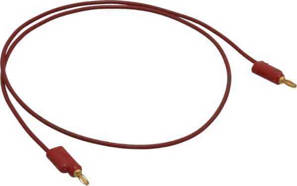 Pomona - Red Electrical Test Equipment Leads - Use with Banana Plugs - All Tool & Supply