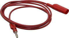 Pomona - Red Electrical Test Equipment Clip - Use with 0.300" Terminal, Banana Plugs - All Tool & Supply