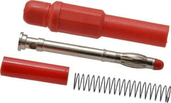 Pomona - Red Electrical Test Equipment Banana Plug - Use with Banana Plugs - All Tool & Supply