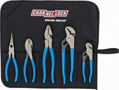 Channellock - 5 Piece Plier Set - Comes in Tool Roll - All Tool & Supply