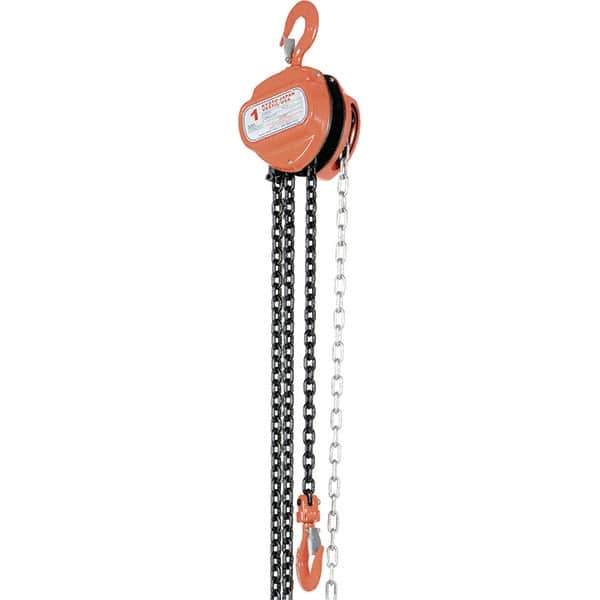 Vestil - 2,000 Lb Lifting Capacity, 15' Lift Height, Hand Hoist - Made from Chain - All Tool & Supply