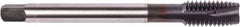 Union Butterfield - 5/8-11 UNC, 4 Flute, TiCN Finish, Powdered Metal Spiral Point Tap - Plug Chamfer, Right Hand Thread, 4.331" OAL, 1-1/16" Thread Length, 0.48" Shank Diam, 2B Class of Fit, Series 1674 - Exact Industrial Supply