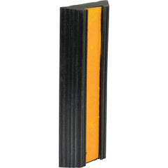 Vestil - 12" Long x 5-1/8" Wide x 1-3/8" High, Bumper Stop - Yellow & Black - All Tool & Supply