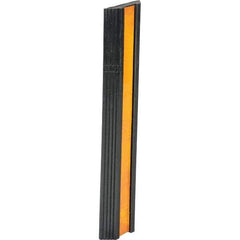 Vestil - 24" Long x 5-1/8" Wide x 1-3/8" High, Bumper Stop - Yellow & Black - All Tool & Supply