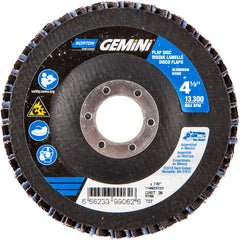 ‎4-1/2 × 7/8″ Gemini Fiberglass HD Flat Flap Disc Type 27 P36 Grit R766 Zirconia Alumina - All Tool & Supply