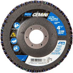 ‎4-1/2 × 7/8″ Gemini Fiberglass HD Flat Flap Disc Type 27 P40 Grit R766 Zirconia Alumina - All Tool & Supply