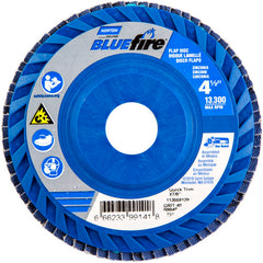 ‎4-1/2 × 7/8″ BlueFire Plastic Flat Flap Disc Type 27 P40 Grit R884P Zirconia Alumina - All Tool & Supply